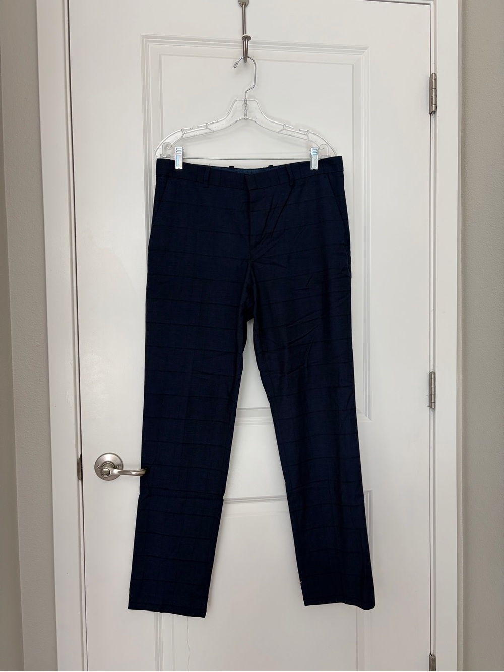 Perry Ellis Portfolio Slim Fit Navy Dress Pants